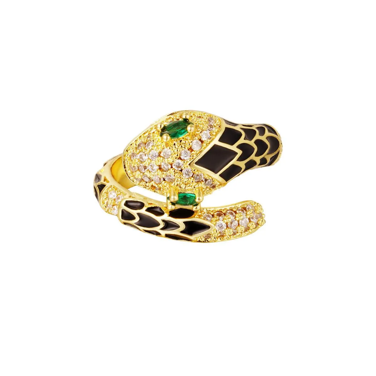 Anel Serpente Preto