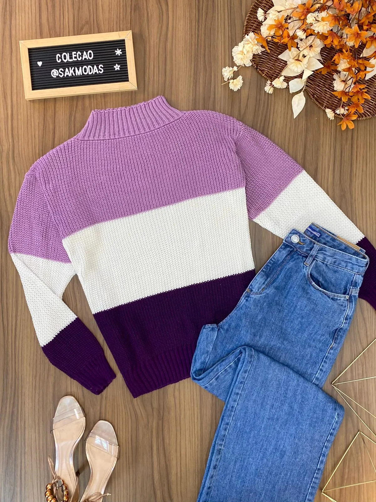 Blusa Tricolor Gola XL038  (ES/D)