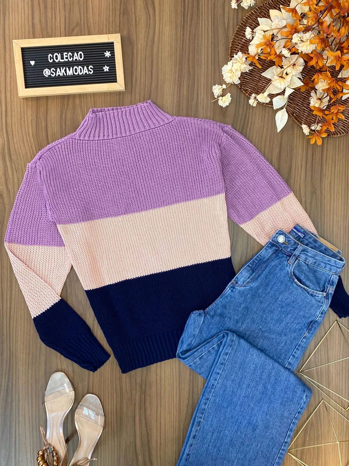 Blusa Tricolor Gola XL038  (ES/D)
