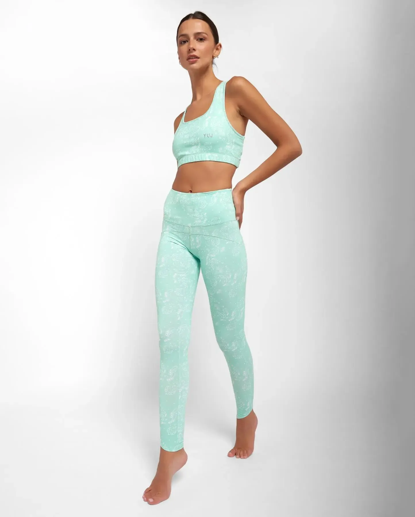 Brassière de Yoga BANDANA GREEN