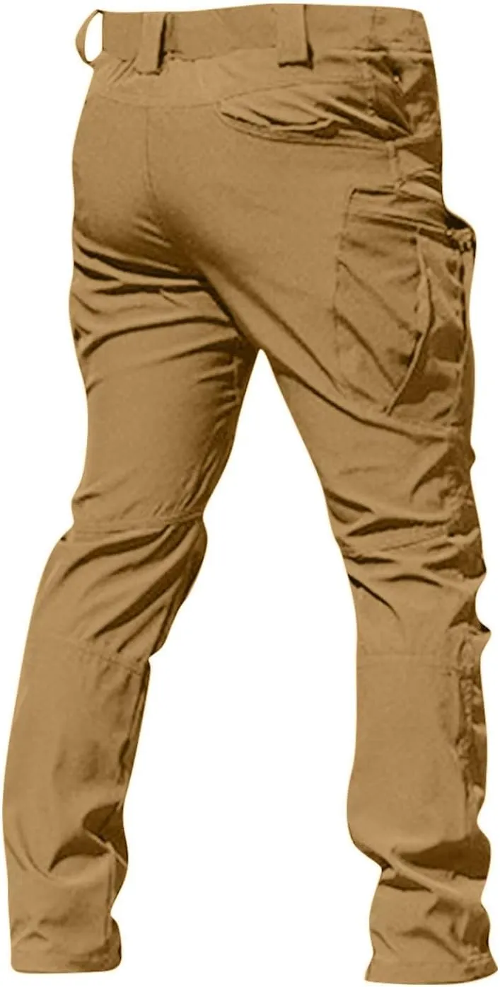 Cargo Pants for Men Relaxed Fit Waterproof Stretch Work Pants Multi Pockets Ripstop Flex Camo Hunting Tactical Pants