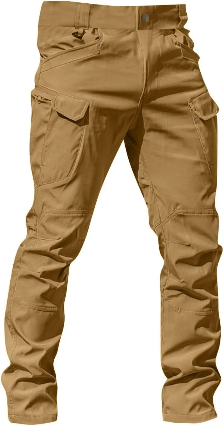 Cargo Pants for Men Relaxed Fit Waterproof Stretch Work Pants Multi Pockets Ripstop Flex Camo Hunting Tactical Pants