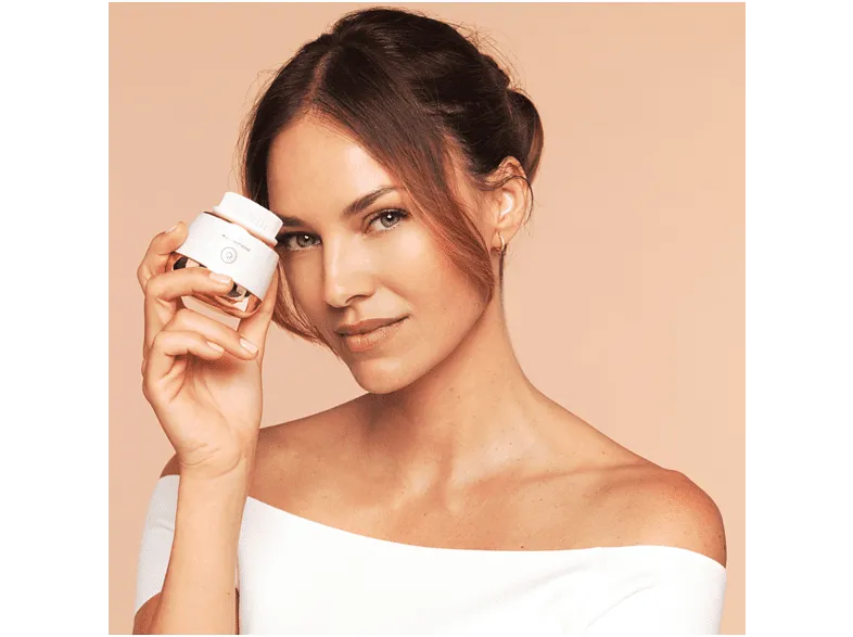 Cepillo facial - Rowenta LV4020, LED azules, Autonomía 90 min, Estación de almacenamiento, Blanco