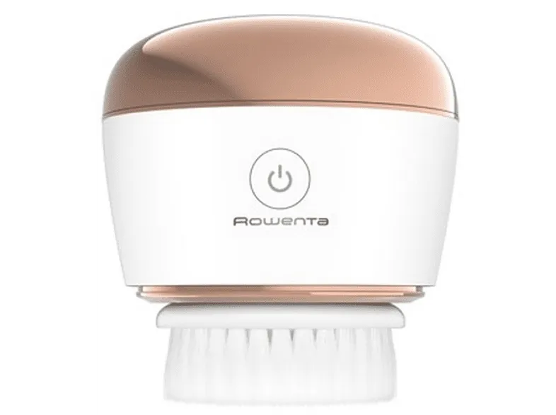 Cepillo facial - Rowenta LV4020, LED azules, Autonomía 90 min, Estación de almacenamiento, Blanco