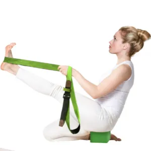 Cotton Double Yoga Stretch Band Resistance Band, Size: 300 x 3.8cm(Random Color Delivery)