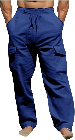 Ctreela Retro Bootcut Sweatpant Mens Casual Sweatpants with Drawstring Open Bottom Stacked Loose Track Pants Solid Color