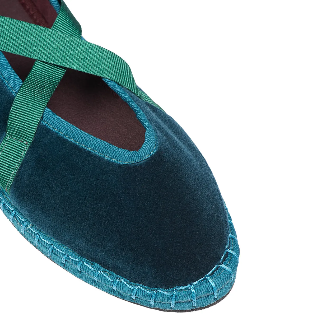 Eichiro Velvet Ribbon Petrol Green