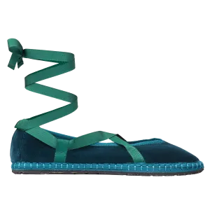 Eichiro Velvet Ribbon Petrol Green