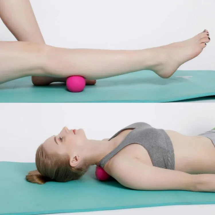Fascia Ball Deep Muscle Relaxation Plantar Acupoint Massage Fitness Mini Yoga Ball Massage Ball, Specification:Single Ball(Black)