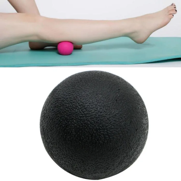 Fascia Ball Deep Muscle Relaxation Plantar Acupoint Massage Fitness Mini Yoga Ball Massage Ball, Specification:Single Ball(Black)