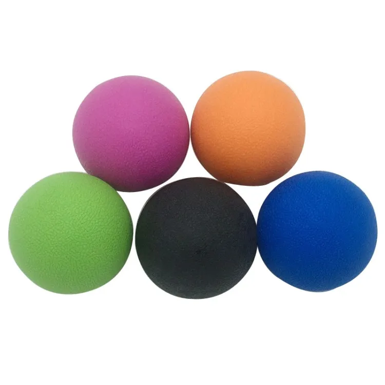 Fascia Ball Deep Muscle Relaxation Plantar Acupoint Massage Fitness Mini Yoga Ball Massage Ball, Specification:Single Ball(Black)