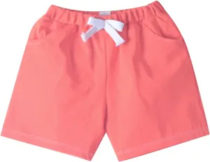 Kids Casual Cotton Shorts Preppy Shorts Boys Girls Relaxed Fit School Uniform Elastic Waist Solid Color Summer Clothes