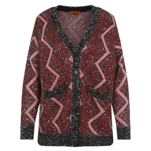 Maxi-cardigan With Asymmetric Pattern
