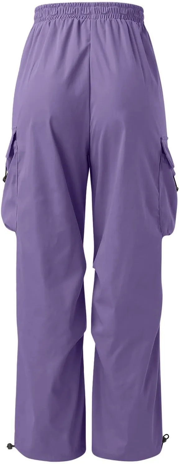 Mens Baggy Cargo Pants Trendy Casual Parachute Pants Loose Fit Harem Joggers for Streetwear Y2k Clothes with Pockets