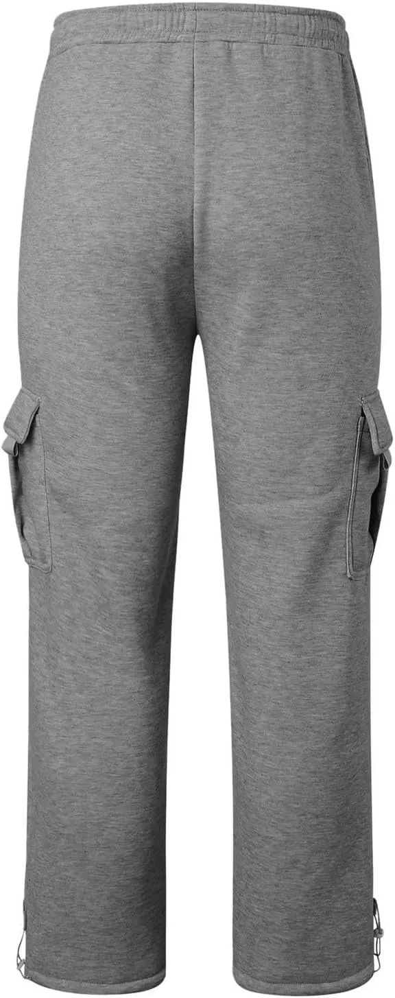 Men's Casual Jogger Pants Breathable Chino Relaxed Fit Outdoor Cargo Pants Travel Comfy Twill Jogging Sweatpants