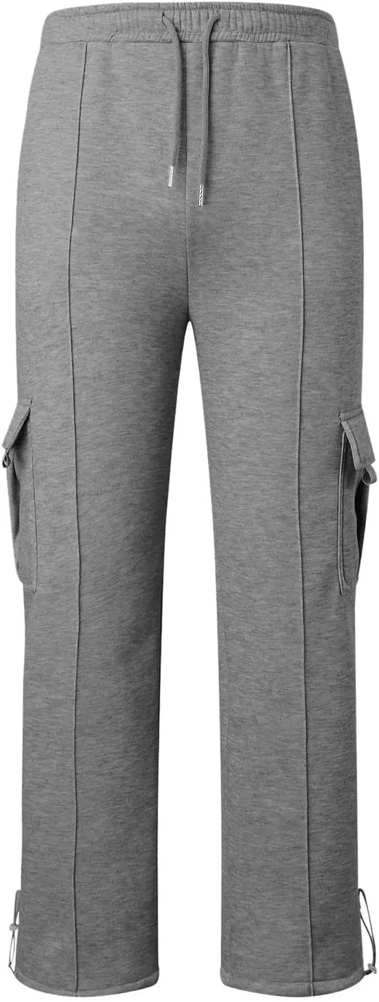 Men's Casual Jogger Pants Breathable Chino Relaxed Fit Outdoor Cargo Pants Travel Comfy Twill Jogging Sweatpants