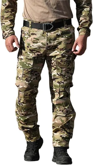 Mens Tactical Work Cargo Pants Stretch Ripstop Waterproof Pants Pockets Comfy Utility Outdoor Apparel