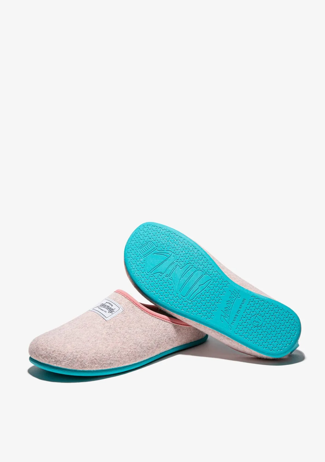 Mercredy Slipper Grey / Turquoise