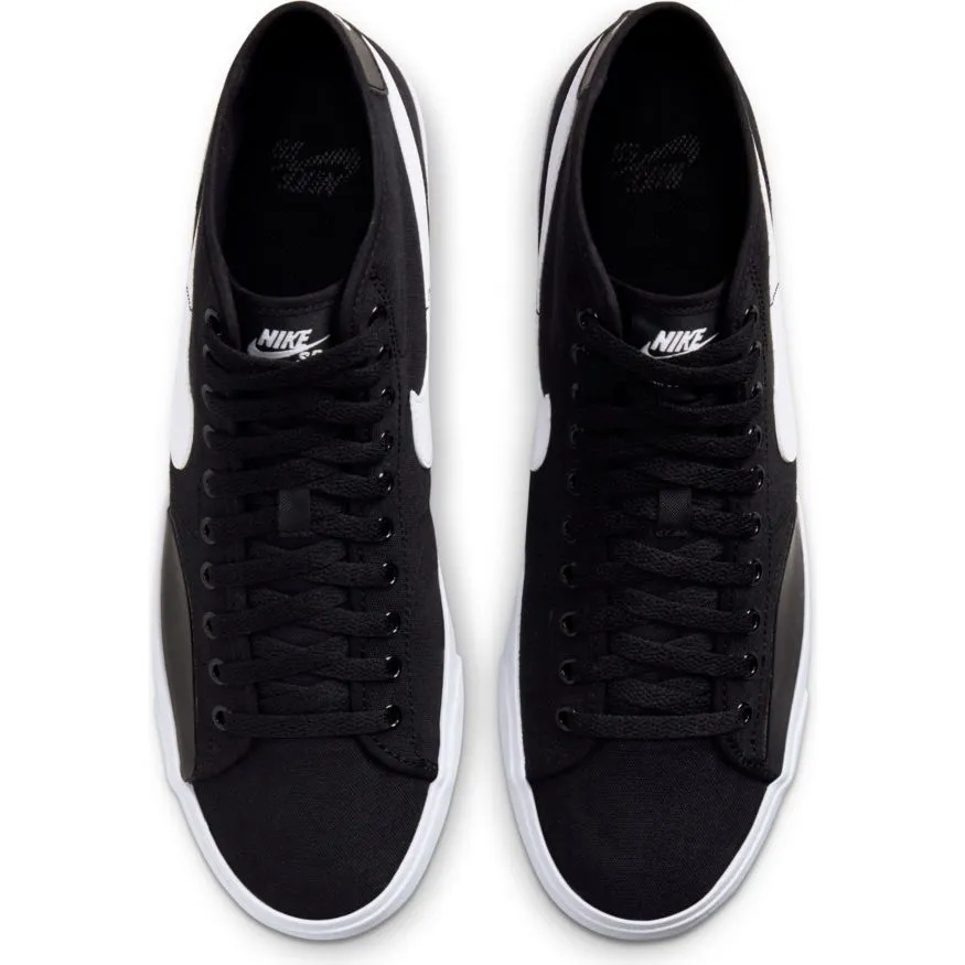 NIKE SB BLAZER COURT MID - BLACK / WHITE
