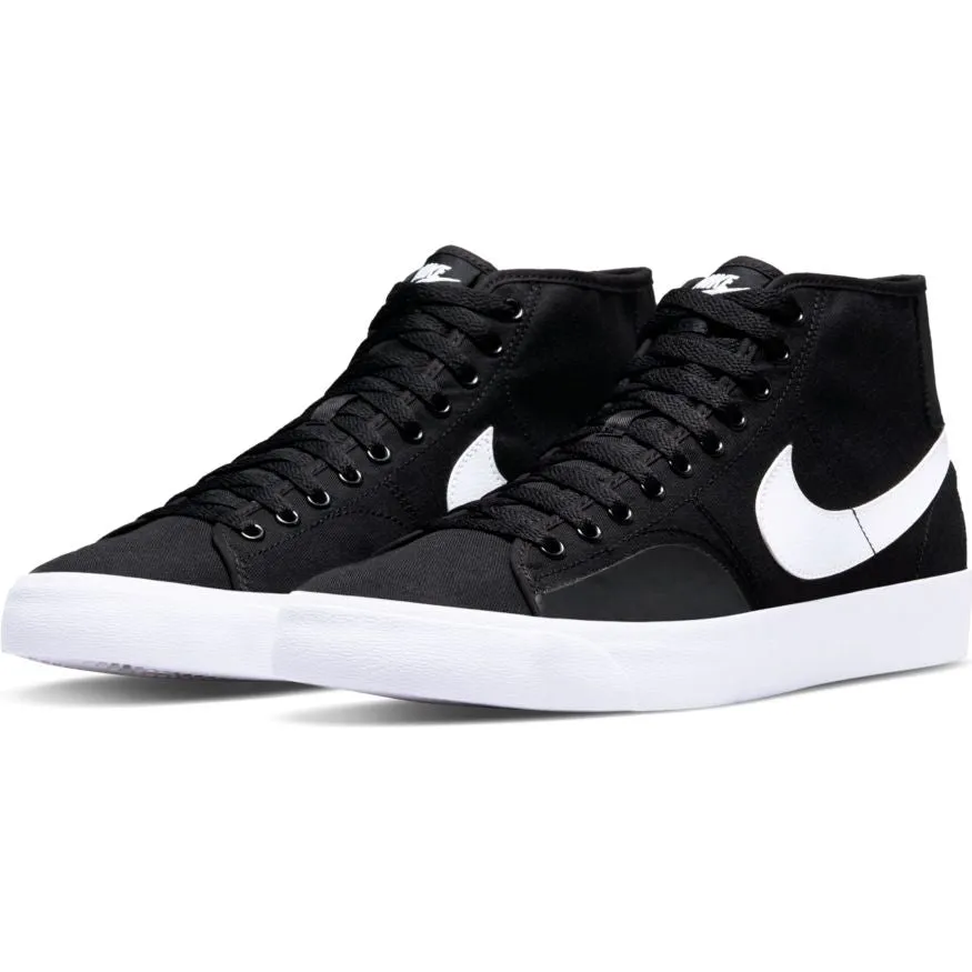 NIKE SB BLAZER COURT MID - BLACK / WHITE