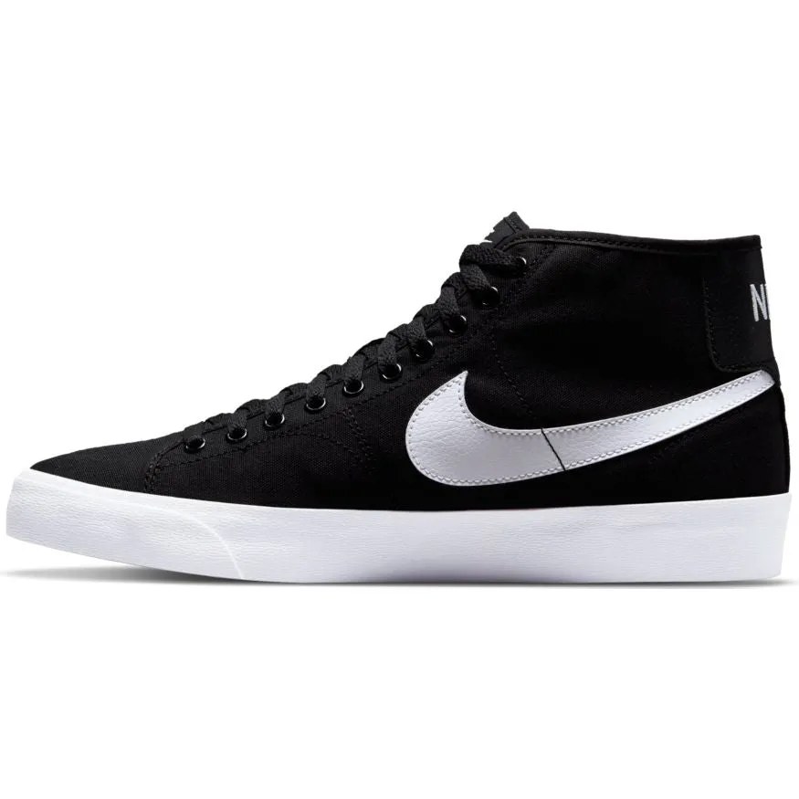 NIKE SB BLAZER COURT MID - BLACK / WHITE