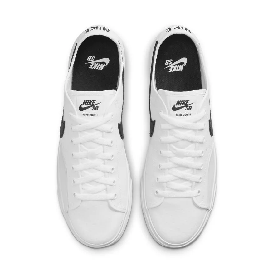 NIKE SB BLAZER COURT - WHITE / BLACK
