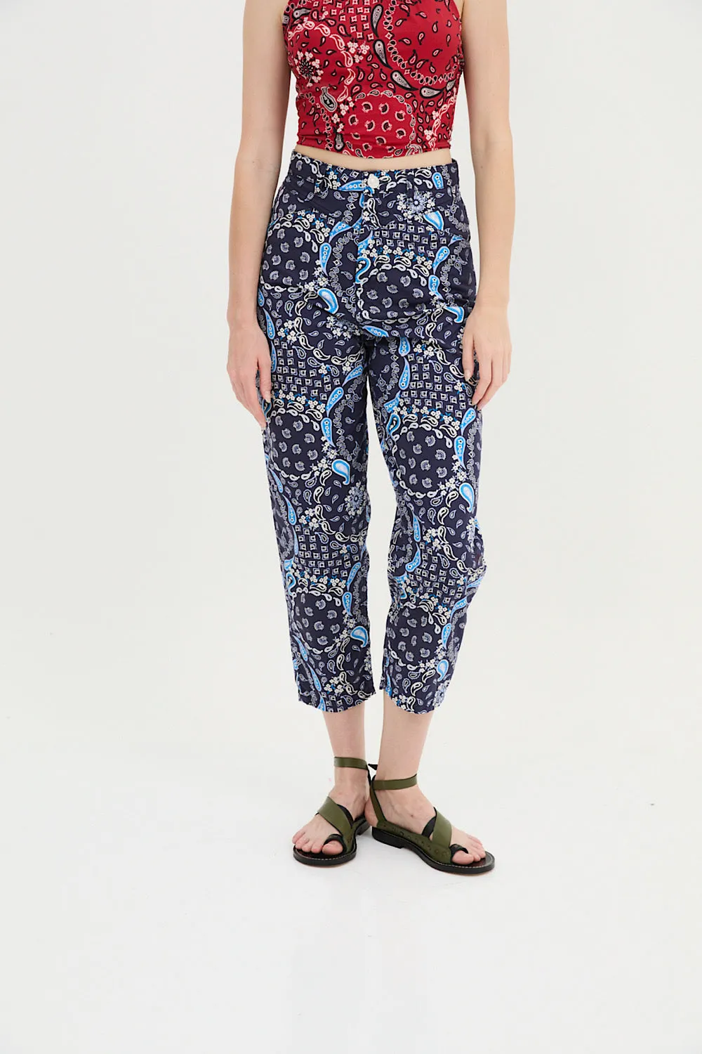 Pantalones Corse Bandana Azul