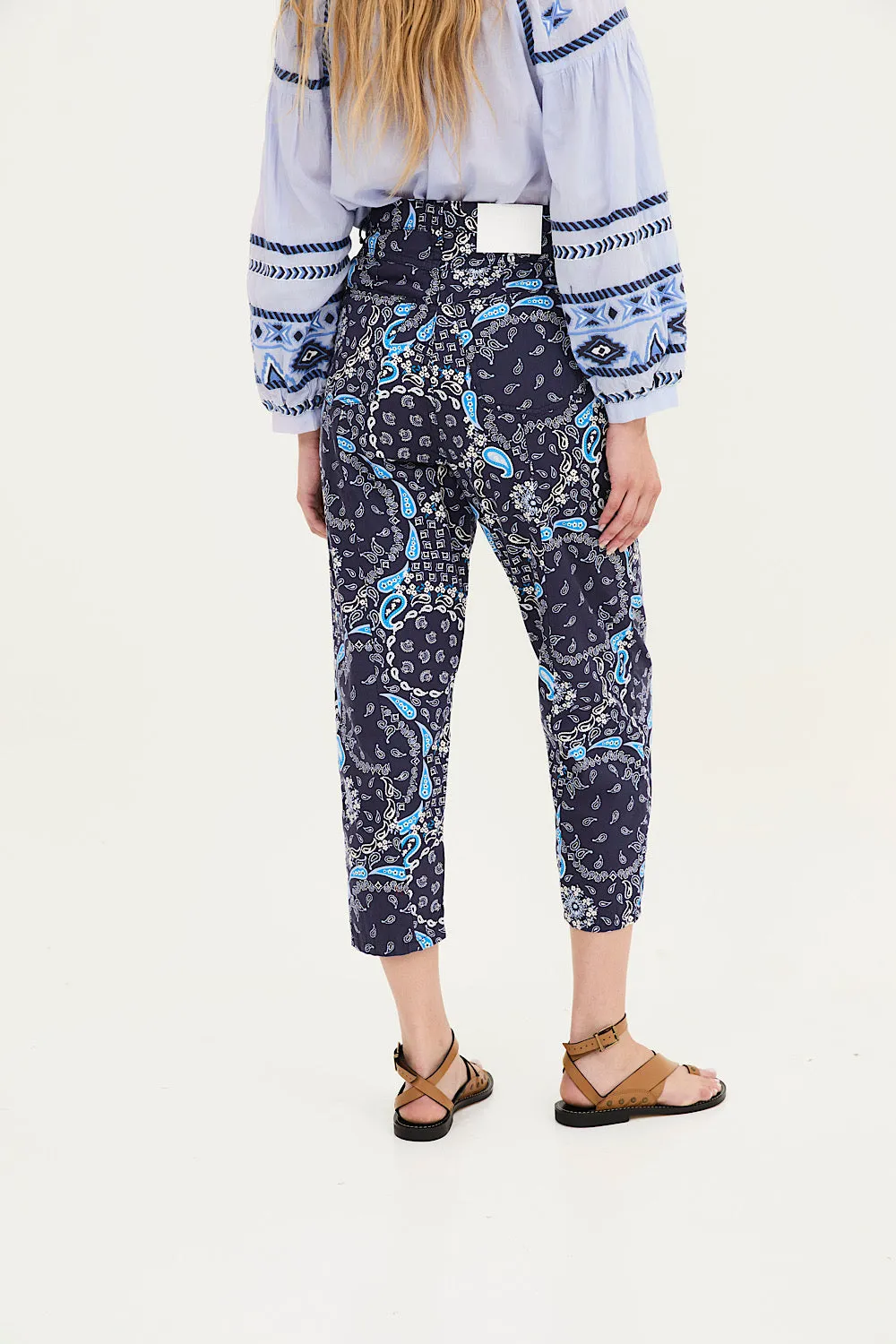 Pantalones Corse Bandana Azul