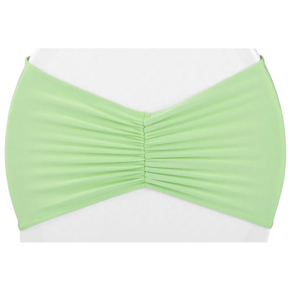 Ruffled Spandex Chair Band - Mint Green