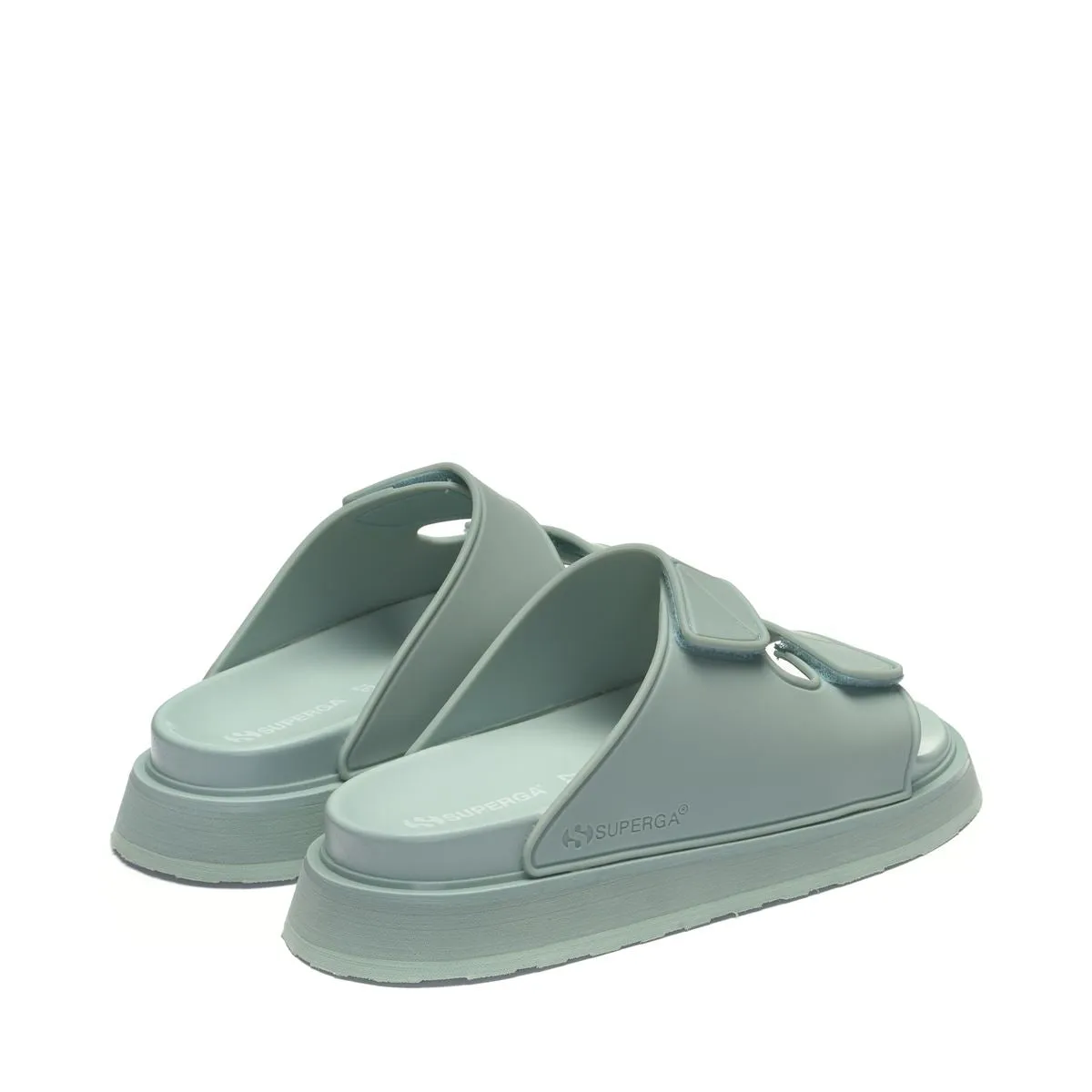 Sandalias 1918 Slides Double Bands Micro Grises