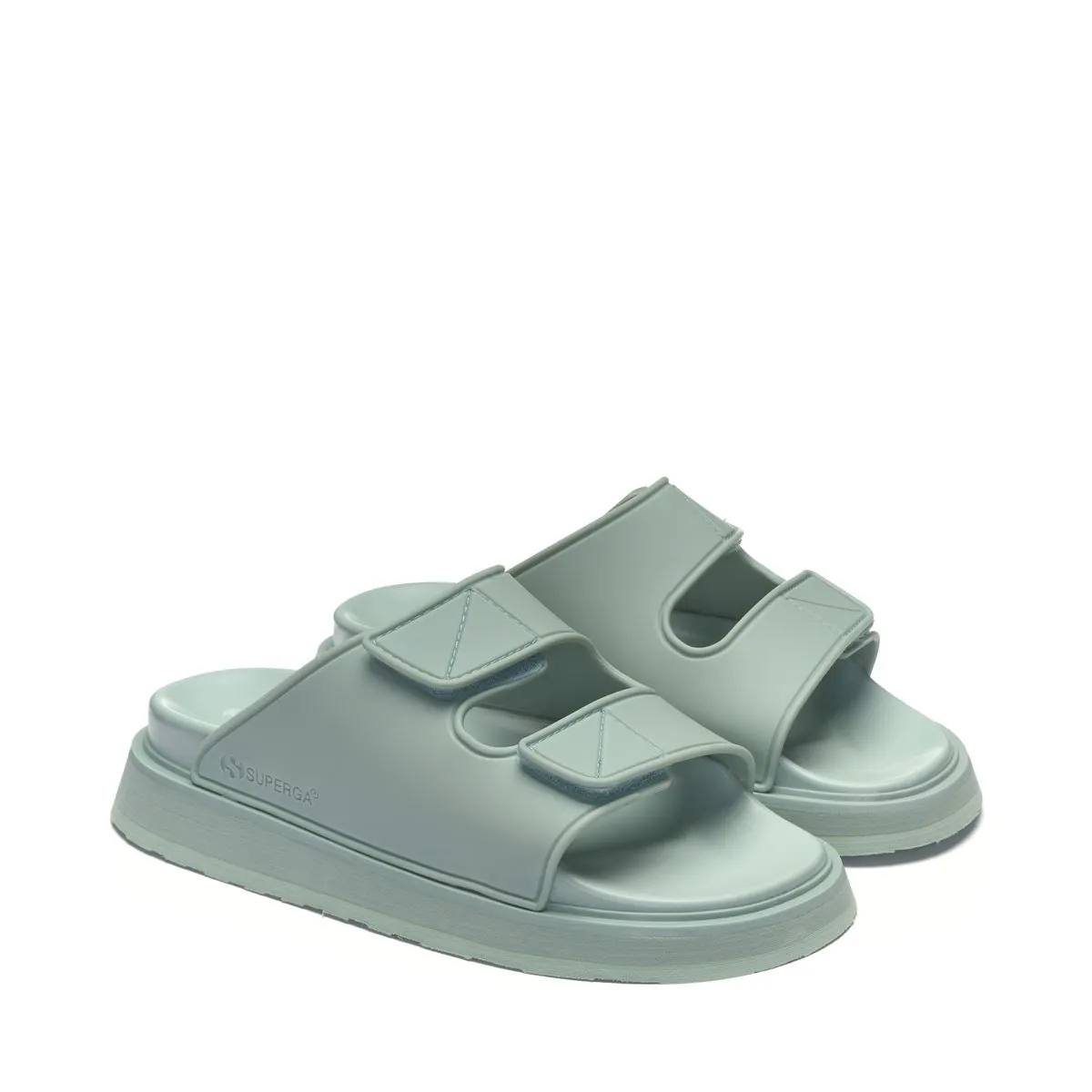 Sandalias 1918 Slides Double Bands Micro Grises