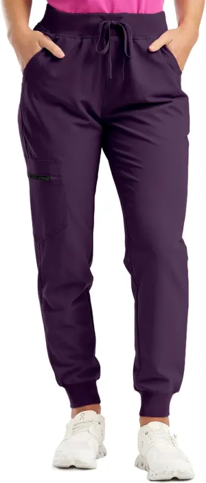 Scrubs for Women Workwear Revolution, Drawstring Cargo Pants Soft Stretch Moisture Wicking Healthcare Scrub Joggers