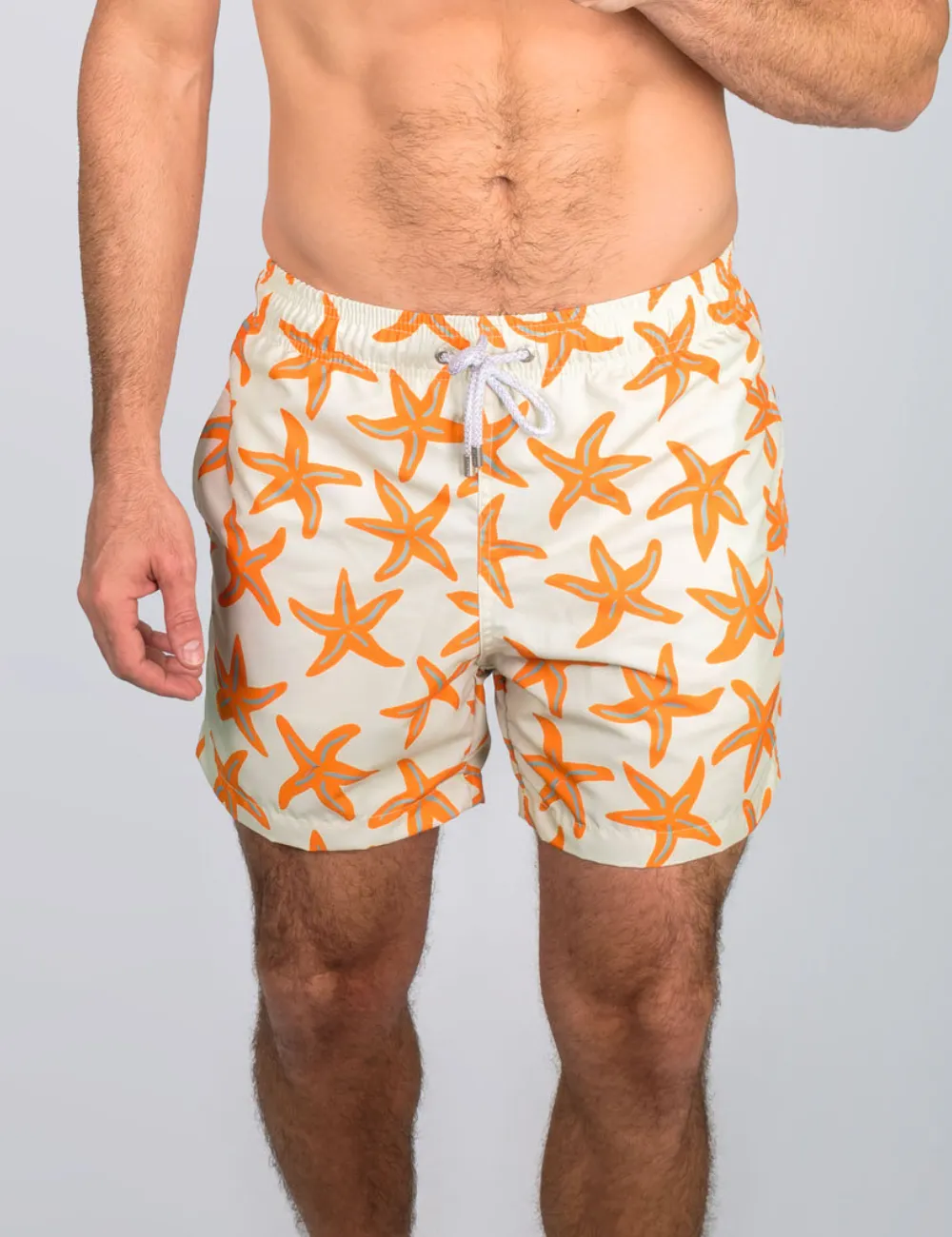 Swim Short Estrelas Bege
