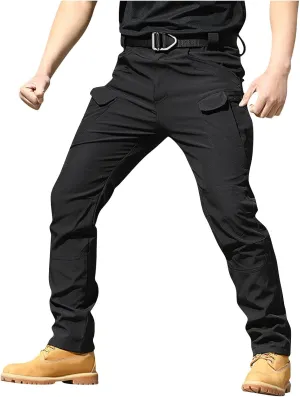 Tactical Pants for Men Relaxed Fit Stretchy Work Pants Baggy Cargo Camo Pants Flex Carpenter Pant Multi Pockets