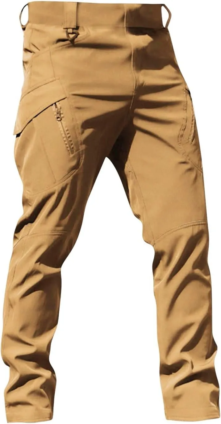 Work Pants for Men Construction Stretch Tactical Pants Multi Pockets Hiking Cargo Pant Water Resistant Trousers