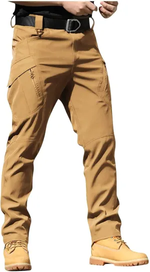 Work Pants for Men Construction Stretch Tactical Pants Multi Pockets Hiking Cargo Pant Water Resistant Trousers