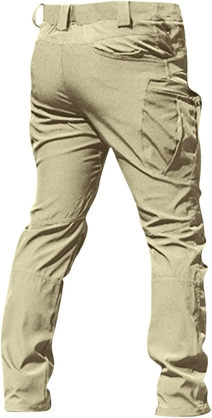 Work Pants for Men Construction Water Resistant Outdoor Tactical Pants Stretch Ripstop Cargo with Pockets