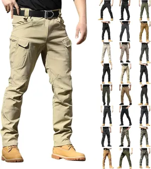 Work Pants for Men Construction Water Resistant Outdoor Tactical Pants Stretch Ripstop Cargo with Pockets