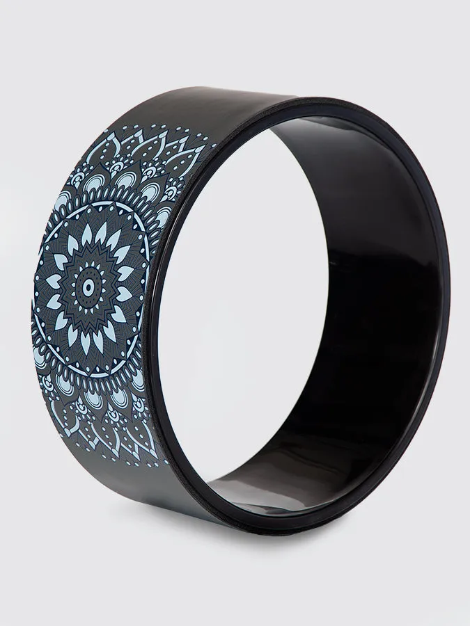 Yoga Studio Mandala Grip PU Yoga Wheel