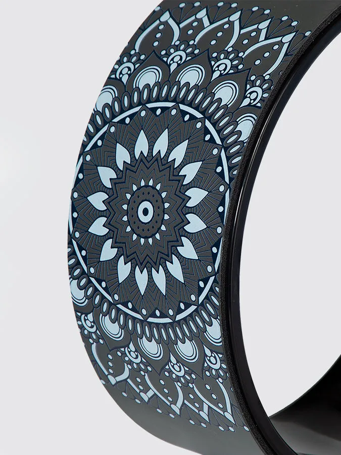 Yoga Studio Mandala Grip PU Yoga Wheel